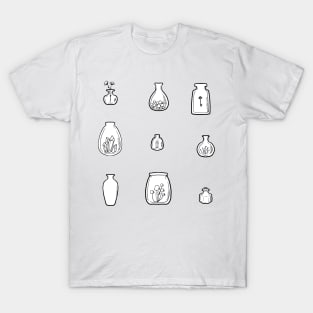 Cute Jar illustrations with crystals T-Shirt